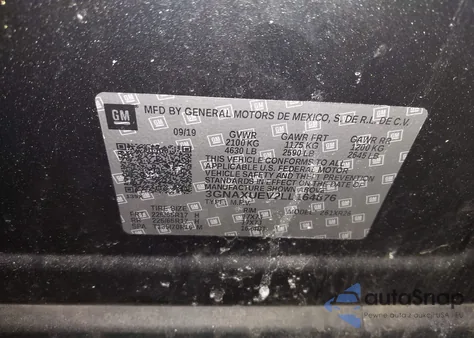 2020 Chevrolet Equinox Awd Lt 1.5L Turbo from USA, damaged, VIN 3GNAXUEV2LL164876